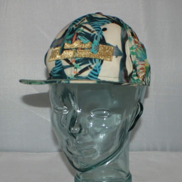 Nike Lebron James Champion Celebration Floral Snapback Cap - Picture 2 of 16